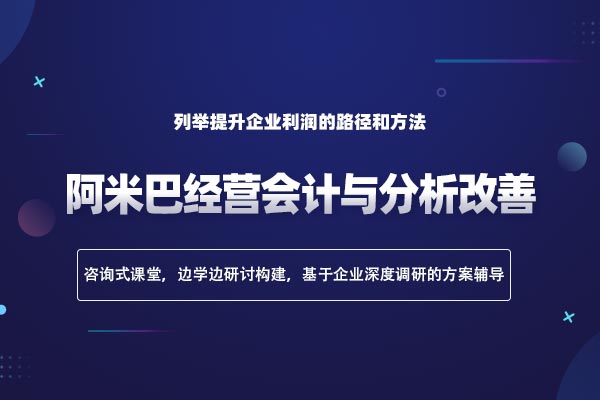 业绩倍增—阿米巴经营会计与分析改善