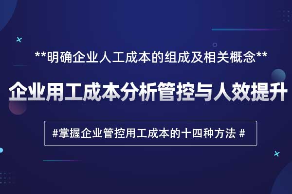 企业用工成本分析管控与人效提升