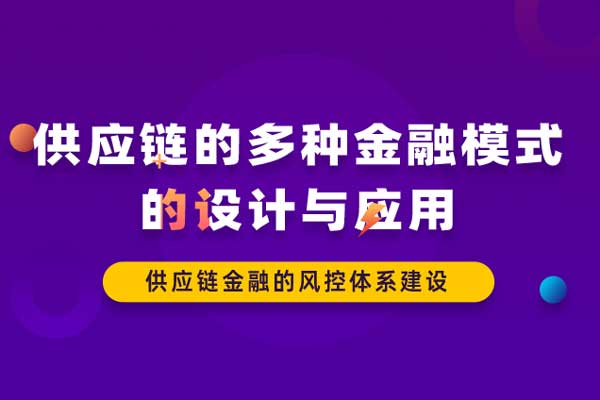 供应链的多种金融模式的设计与应用